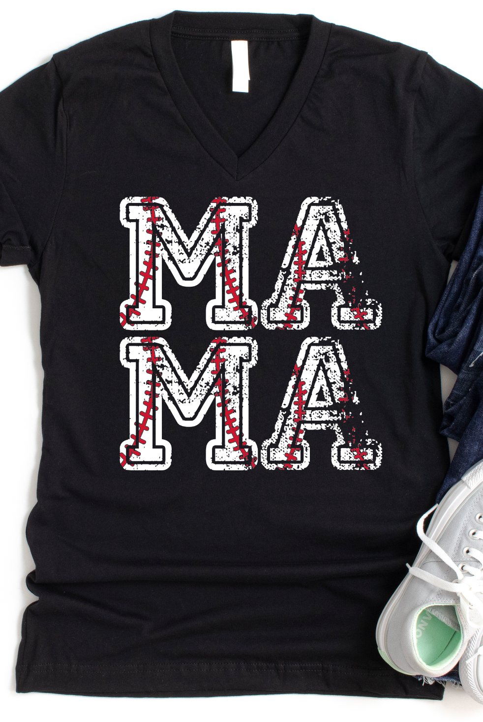 Baseball Mama-Graphic Tee- Simply Simpson's Boutique is a Women's Online Fashion Boutique Located in Jupiter, Florida