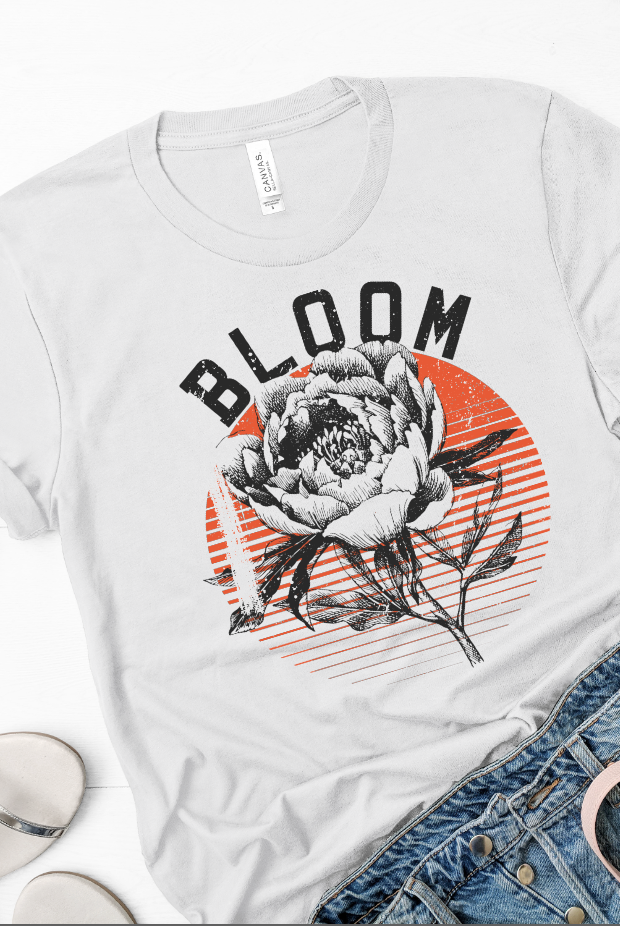 Bloom-Graphic Tee- Simply Simpson's Boutique is a Women's Online Fashion Boutique Located in Jupiter, Florida