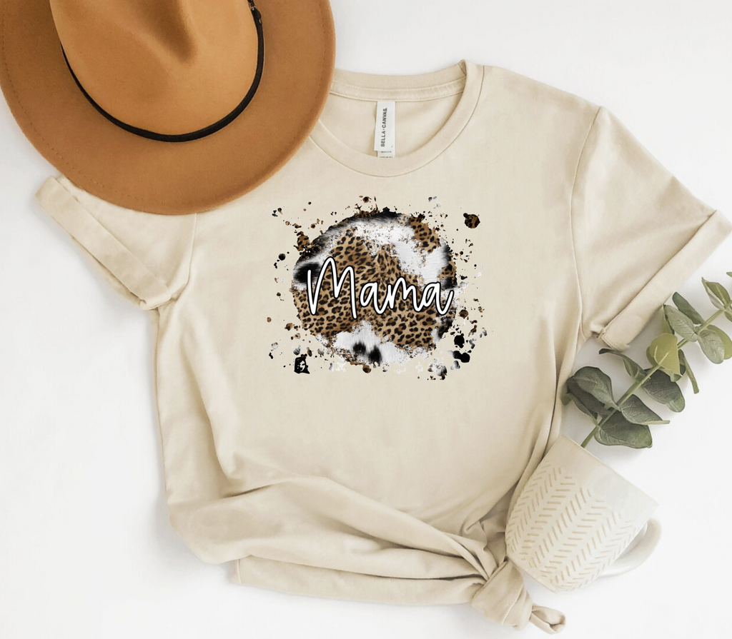 Mama Cowhide Leopard-Graphic Tee- Simply Simpson's Boutique is a Women's Online Fashion Boutique Located in Jupiter, Florida
