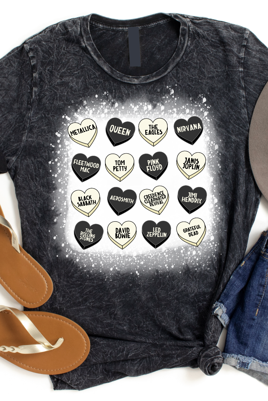 For the Love of Rock Bands-Graphic Tee- Simply Simpson's Boutique is a Women's Online Fashion Boutique Located in Jupiter, Florida