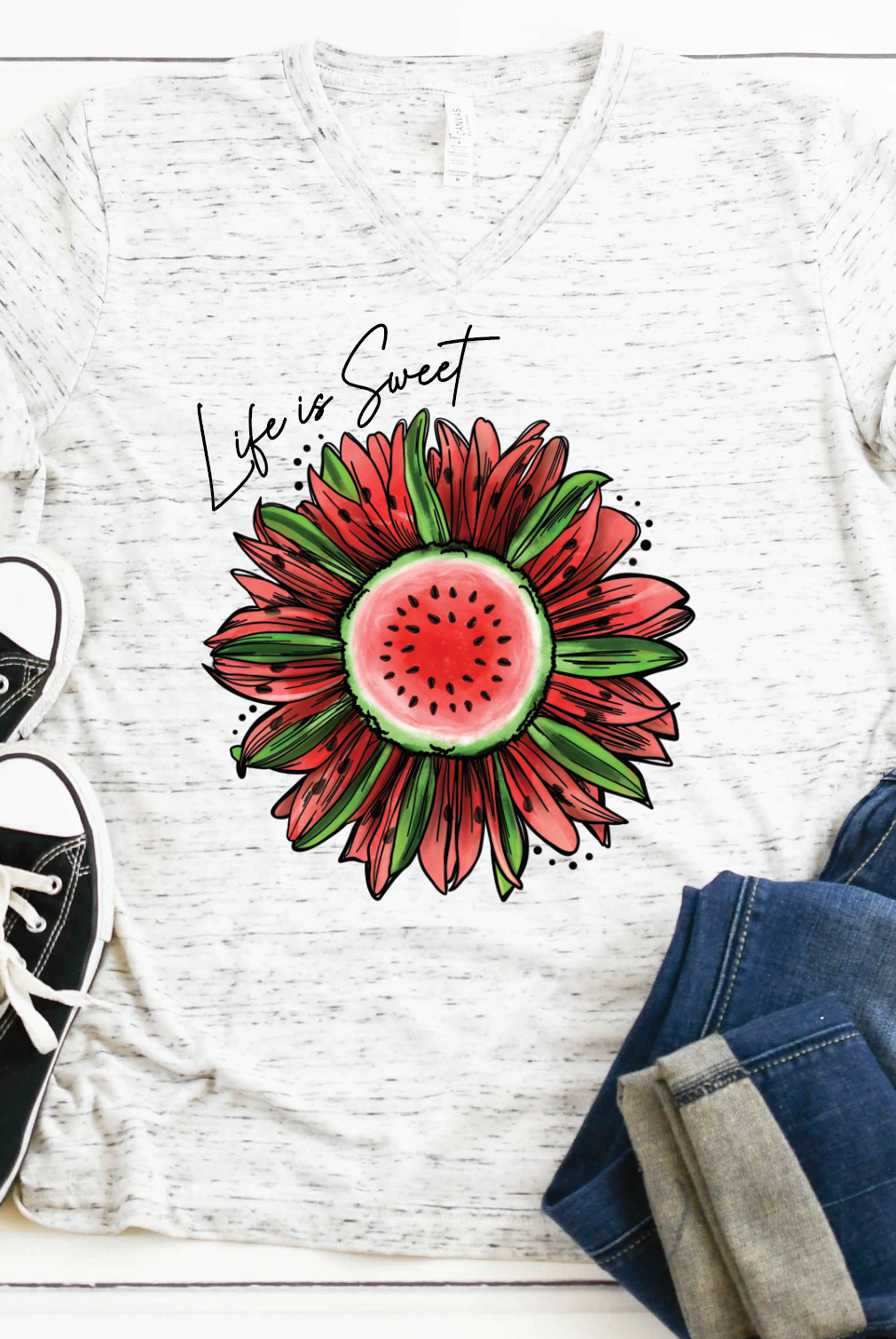 Life Is Sweet-Graphic Tee- Simply Simpson's Boutique is a Women's Online Fashion Boutique Located in Jupiter, Florida