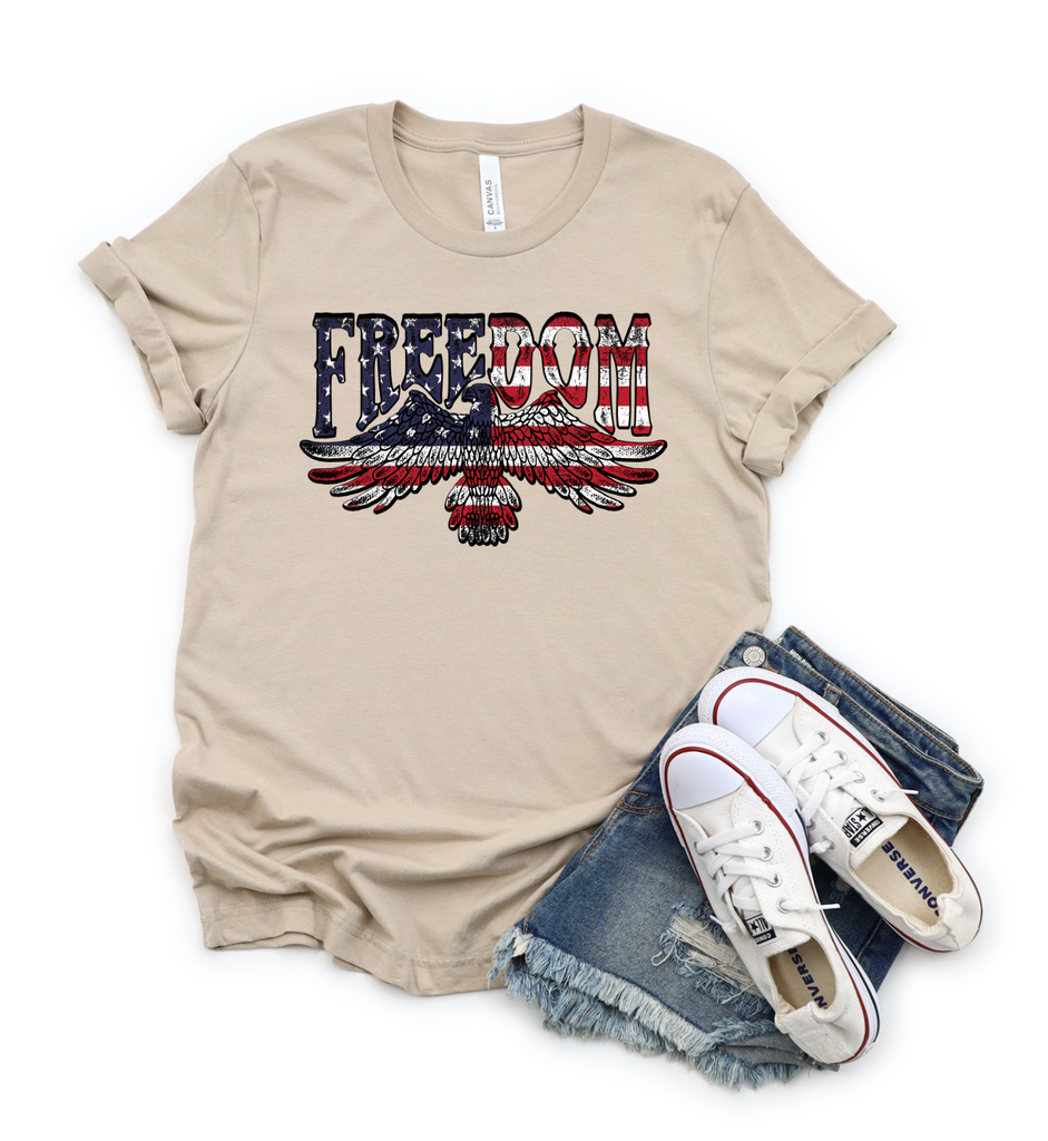 FREEDOM BIRD🦅🇺🇸-Graphic Tee- Simply Simpson's Boutique is a Women's Online Fashion Boutique Located in Jupiter, Florida