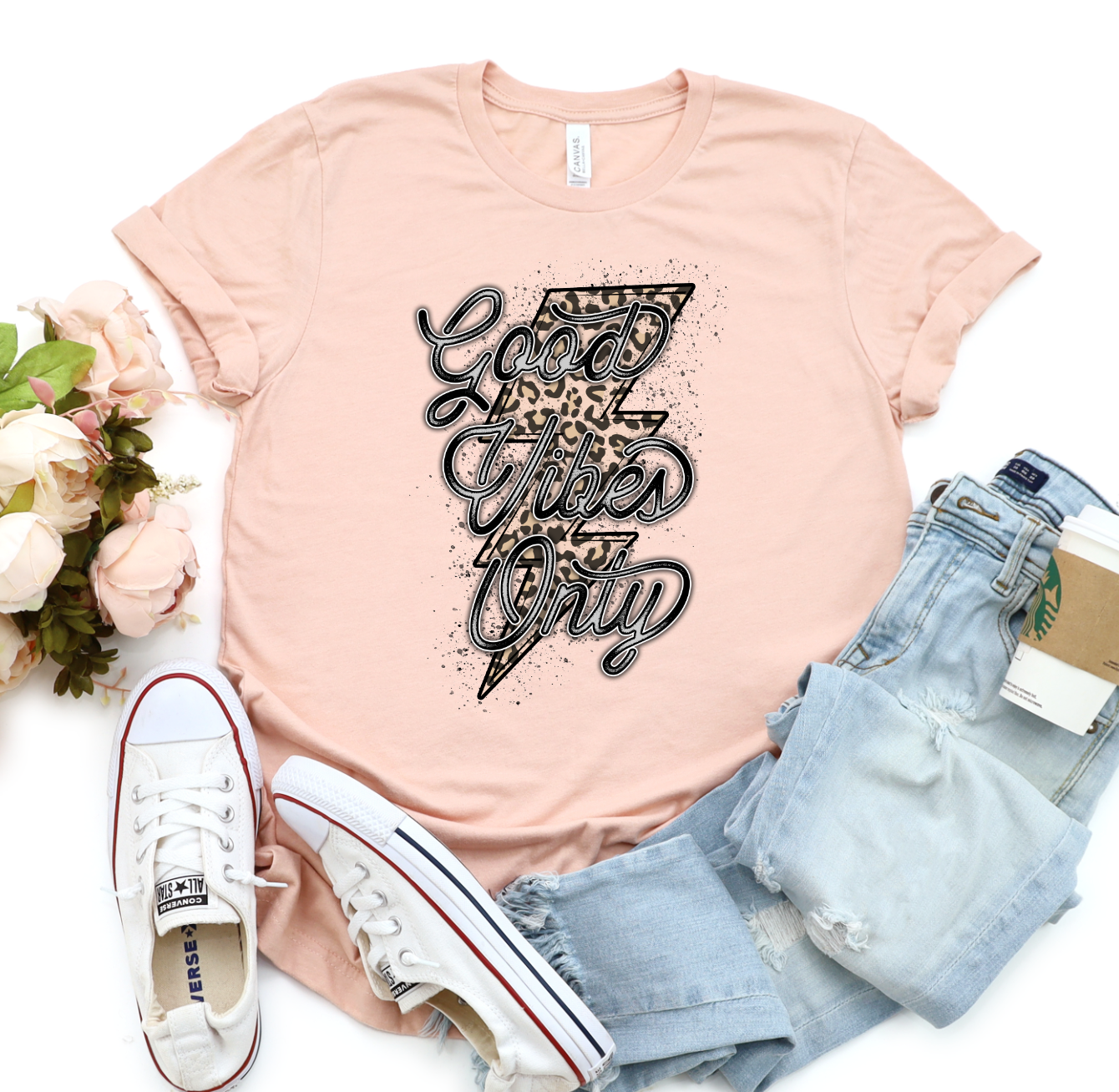 Good Vibes Only-Graphic Tee- Simply Simpson's Boutique is a Women's Online Fashion Boutique Located in Jupiter, Florida