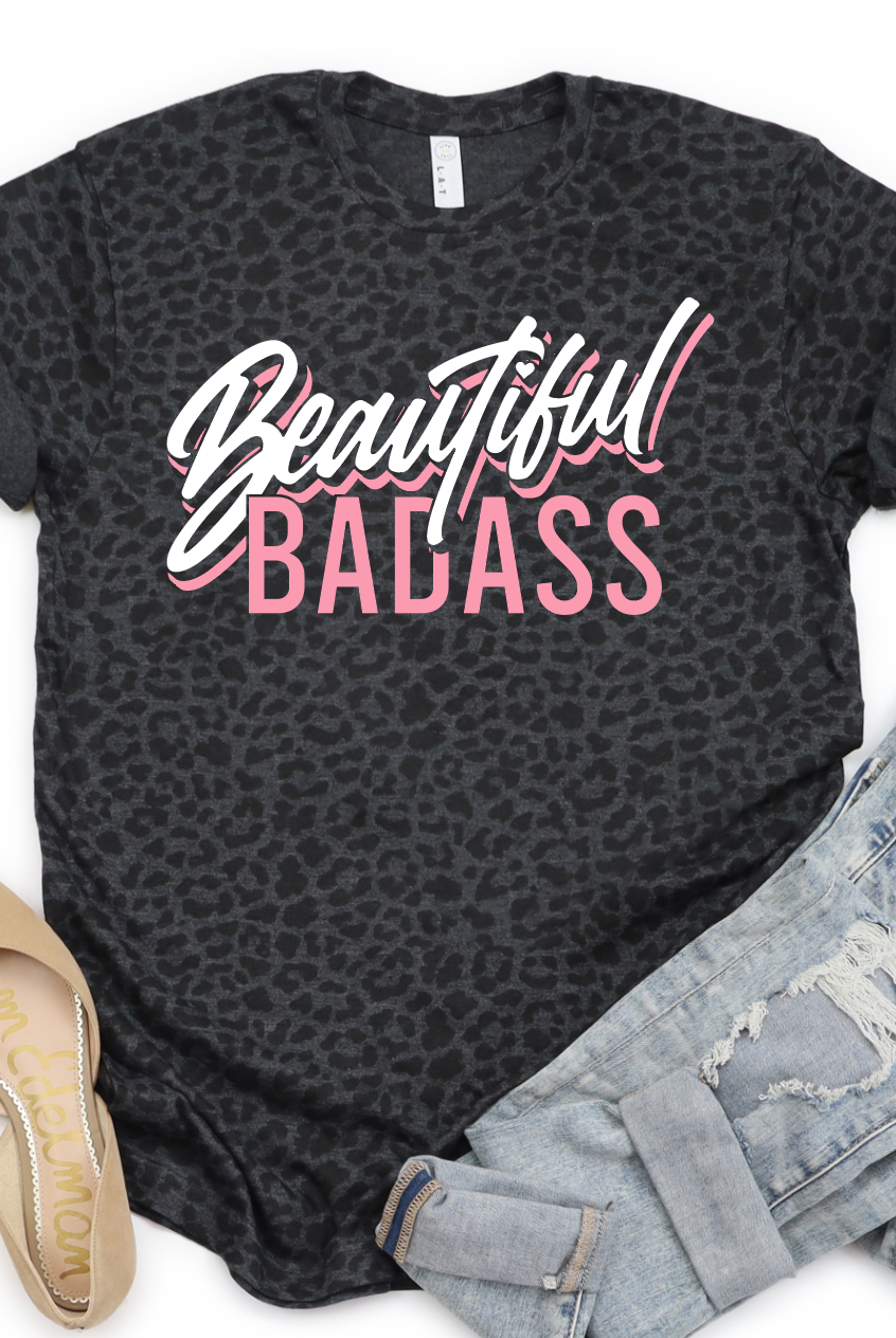 Beautiful Badass-Graphic Tee- Simply Simpson's Boutique is a Women's Online Fashion Boutique Located in Jupiter, Florida