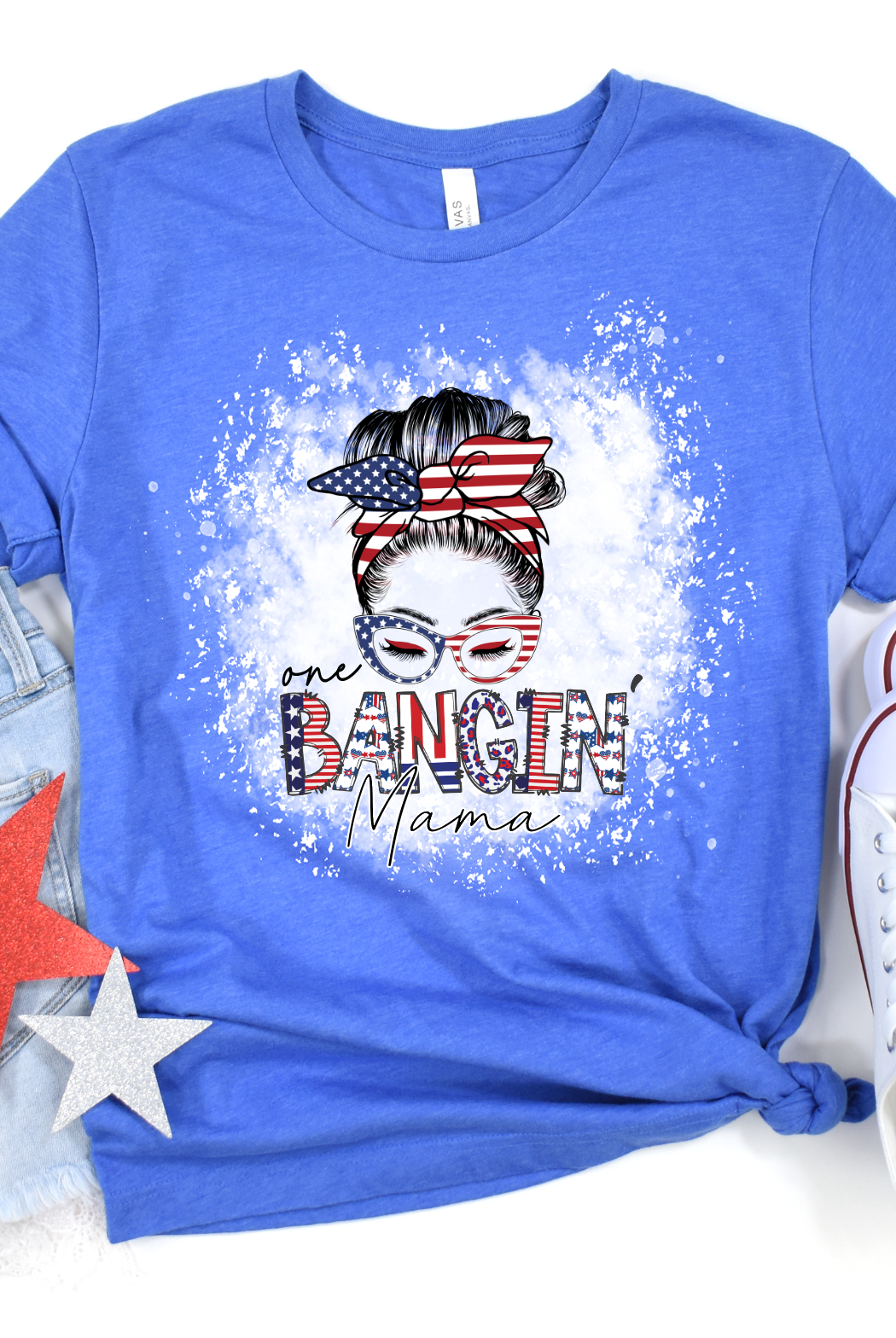 ONE BANGIN' MAMA-Graphic Tee- Simply Simpson's Boutique is a Women's Online Fashion Boutique Located in Jupiter, Florida