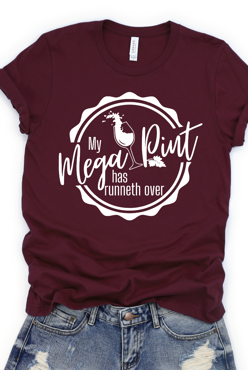 My Mega Pint Has Runneth Over-Graphic Tee- Simply Simpson's Boutique is a Women's Online Fashion Boutique Located in Jupiter, Florida