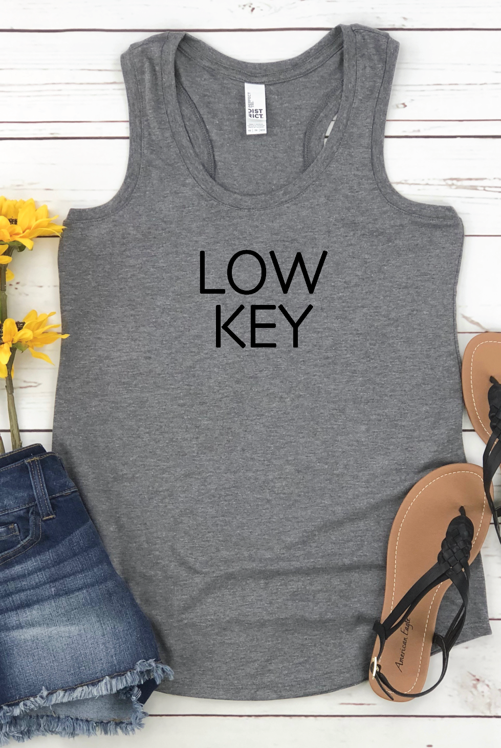 LOW KEY ladies tank-Graphic Tee- Simply Simpson's Boutique is a Women's Online Fashion Boutique Located in Jupiter, Florida