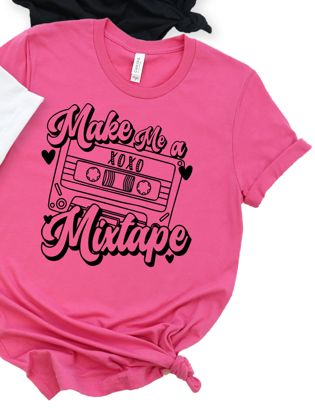 Make Me A Mixtape-Graphic Tee- Simply Simpson's Boutique is a Women's Online Fashion Boutique Located in Jupiter, Florida