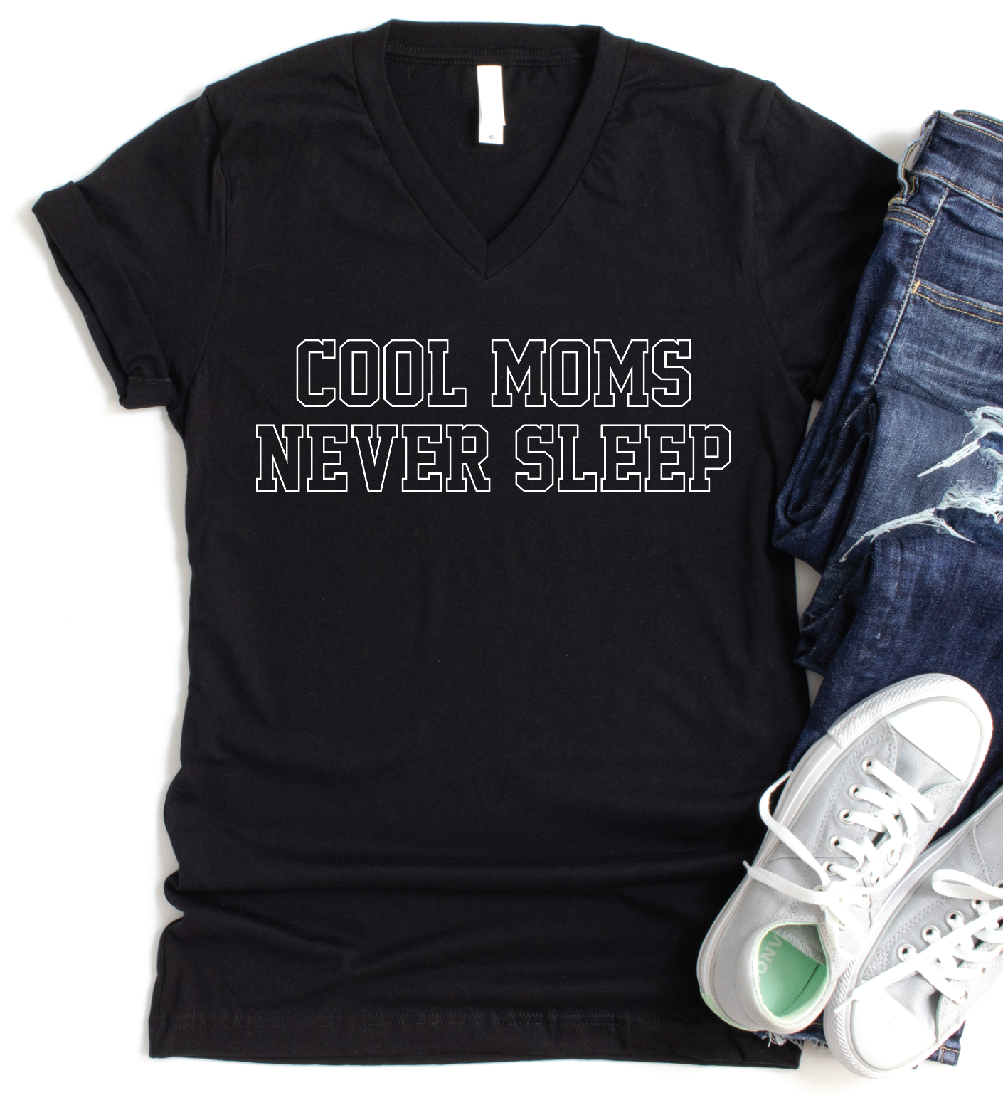 Cool Moms Never Sleep-Graphic Tee- Simply Simpson's Boutique is a Women's Online Fashion Boutique Located in Jupiter, Florida