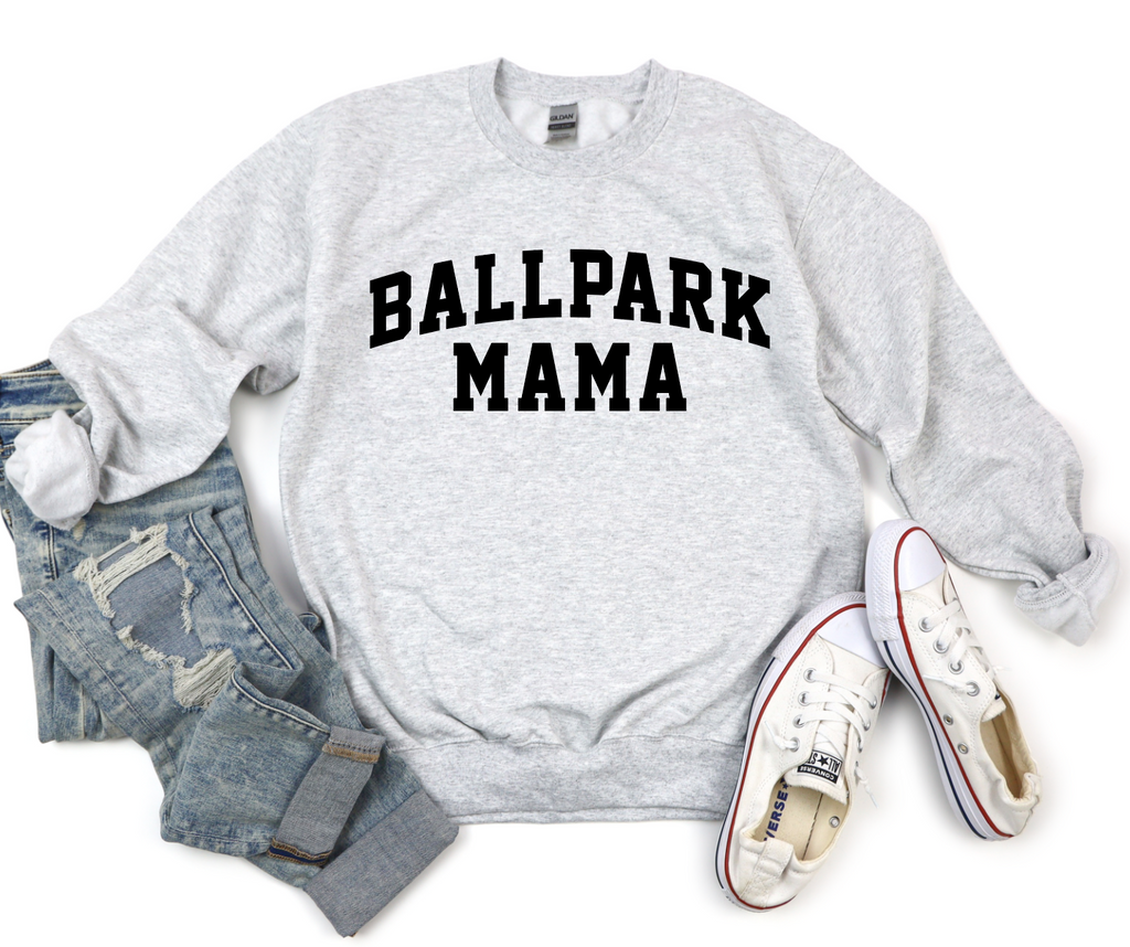 Ballpark Mama-Graphic Tee- Simply Simpson's Boutique is a Women's Online Fashion Boutique Located in Jupiter, Florida