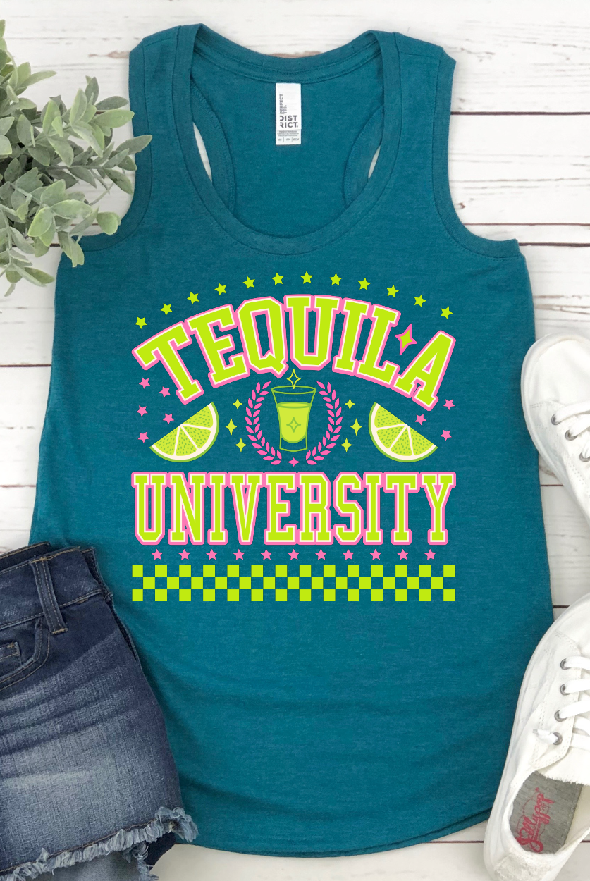 Tequila University Graphic Tee-Graphic Tee- Simply Simpson's Boutique is a Women's Online Fashion Boutique Located in Jupiter, Florida