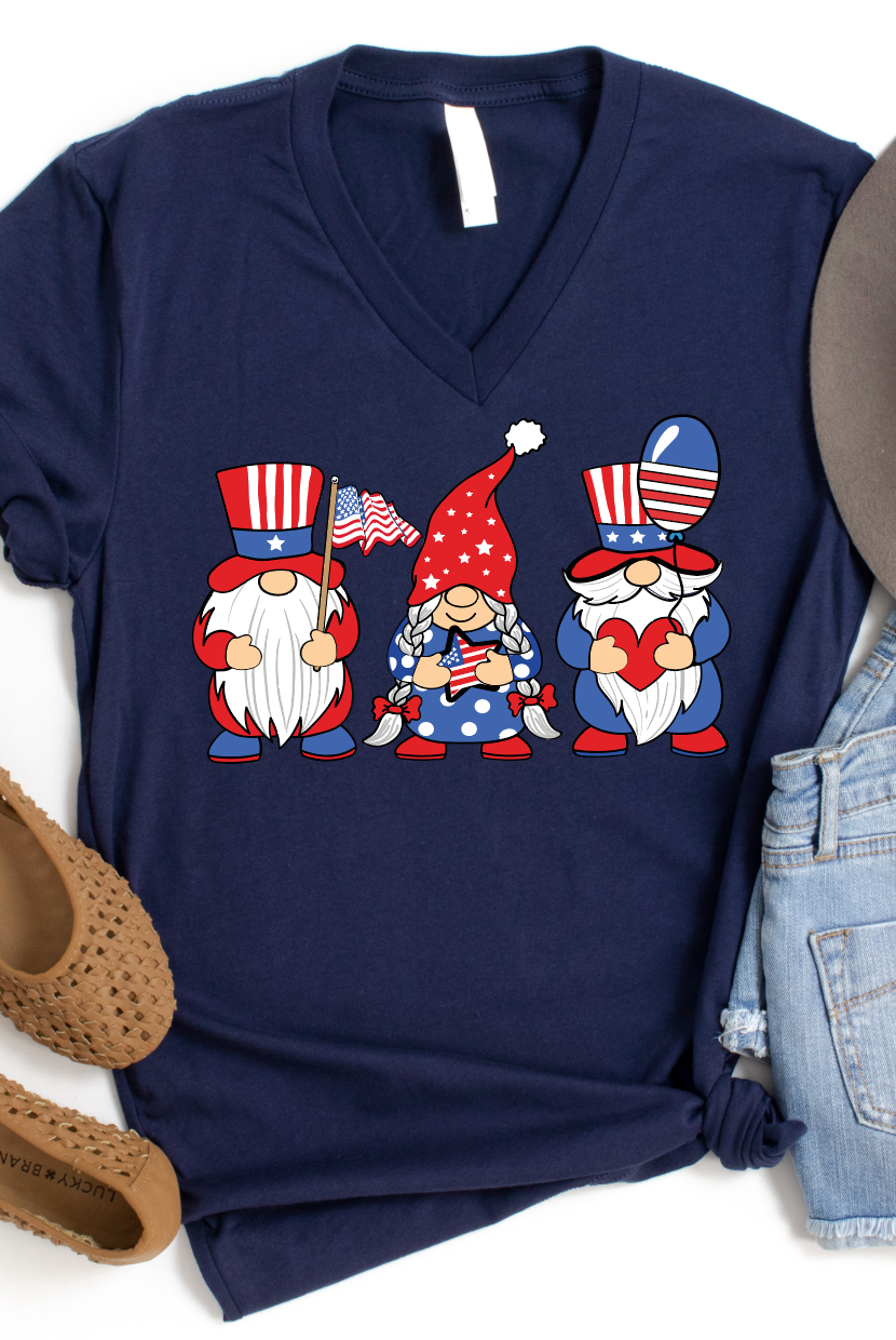 America Gnomes-Graphic Tee- Simply Simpson's Boutique is a Women's Online Fashion Boutique Located in Jupiter, Florida