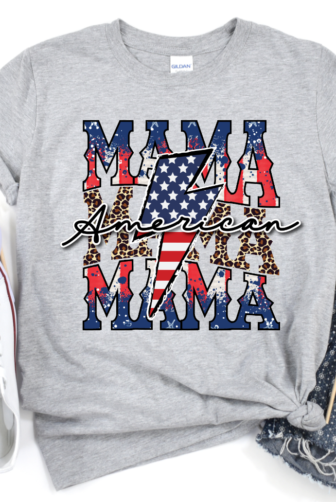 American Mama-Graphic Tee- Simply Simpson's Boutique is a Women's Online Fashion Boutique Located in Jupiter, Florida