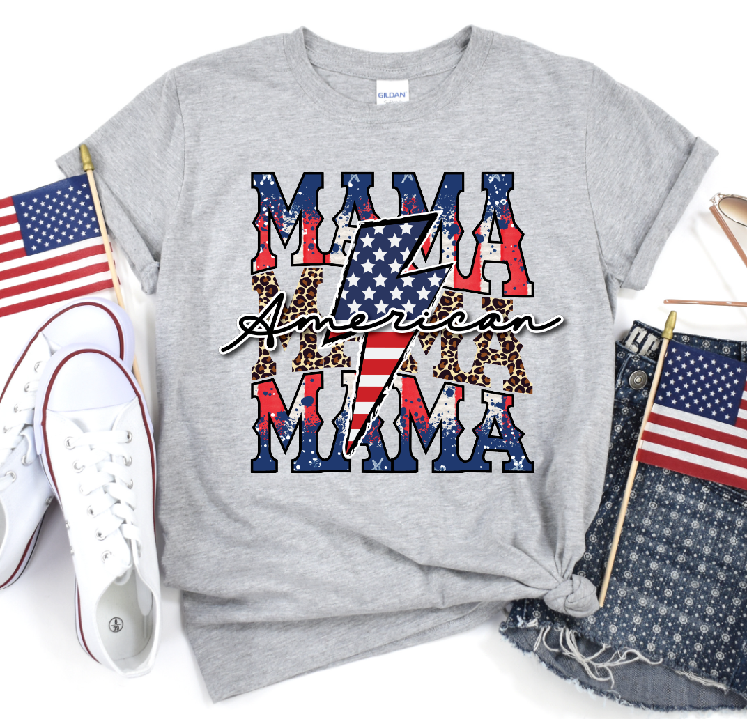 American Mama-Graphic Tee- Simply Simpson's Boutique is a Women's Online Fashion Boutique Located in Jupiter, Florida