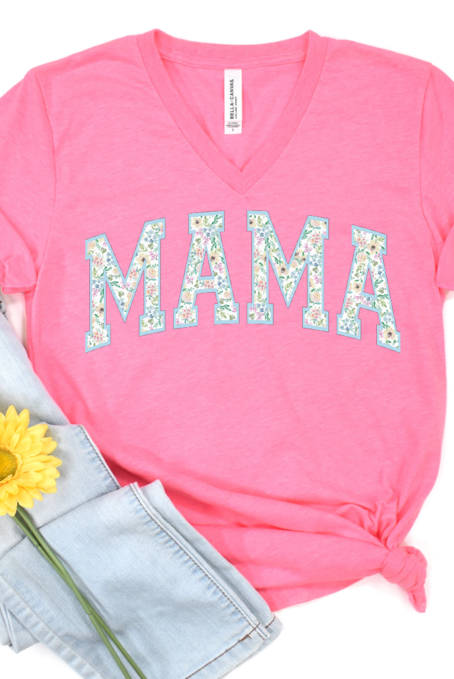 Mama Varsity Letter-Graphic Tee- Simply Simpson's Boutique is a Women's Online Fashion Boutique Located in Jupiter, Florida