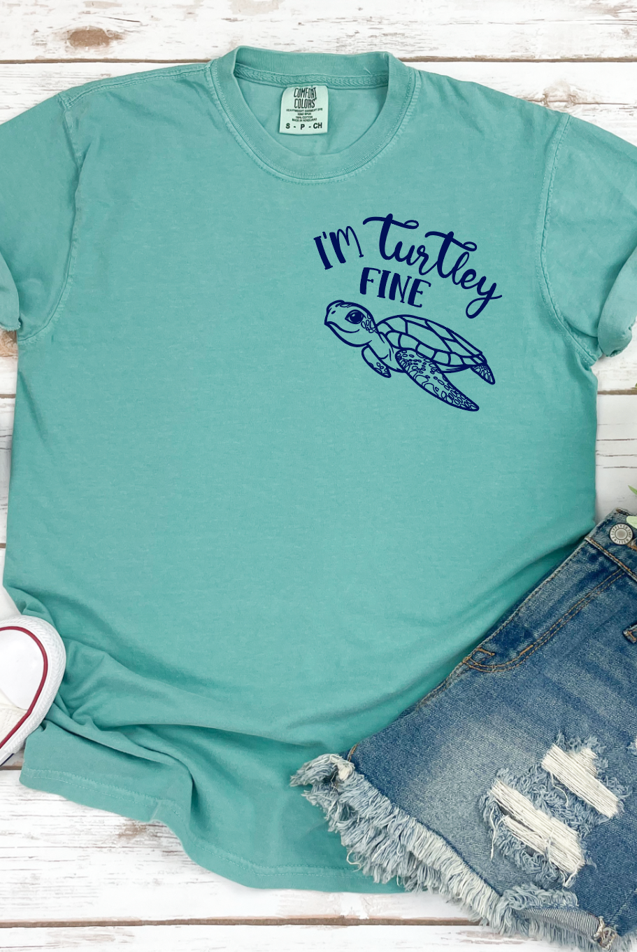 I'm Turtley Fine 100% Cotton Graphic T Shirt-Graphic Tee- Simply Simpson's Boutique is a Women's Online Fashion Boutique Located in Jupiter, Florida