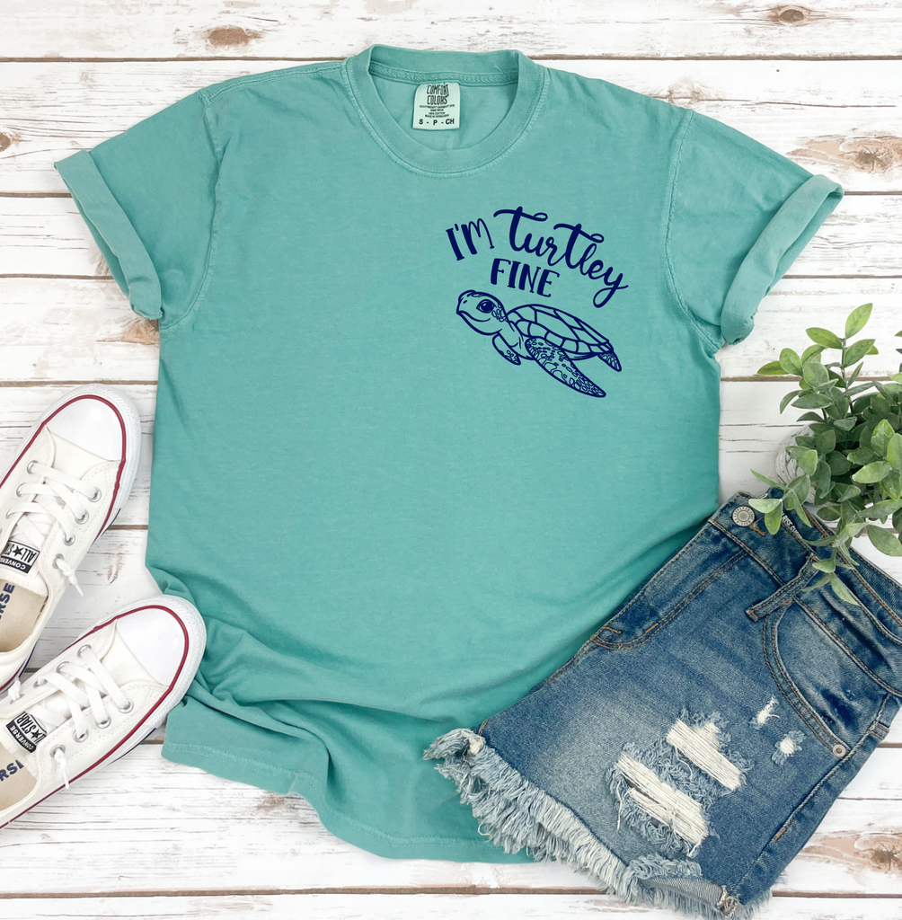 I'm Turtley Fine 100% Cotton Graphic T Shirt-Graphic Tee- Simply Simpson's Boutique is a Women's Online Fashion Boutique Located in Jupiter, Florida