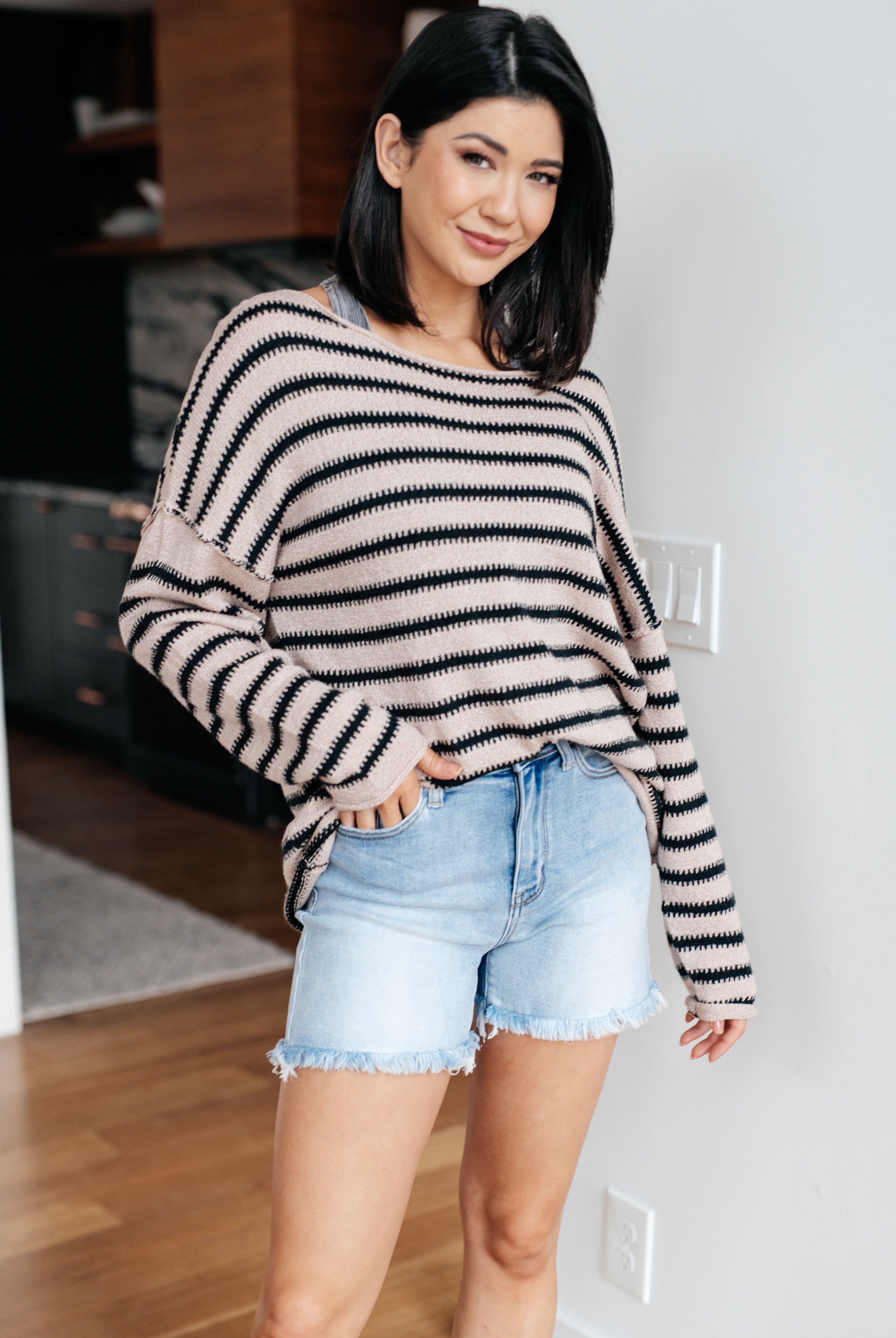 Self Assured Striped Sweater-Sweaters- Simply Simpson's Boutique is a Women's Online Fashion Boutique Located in Jupiter, Florida