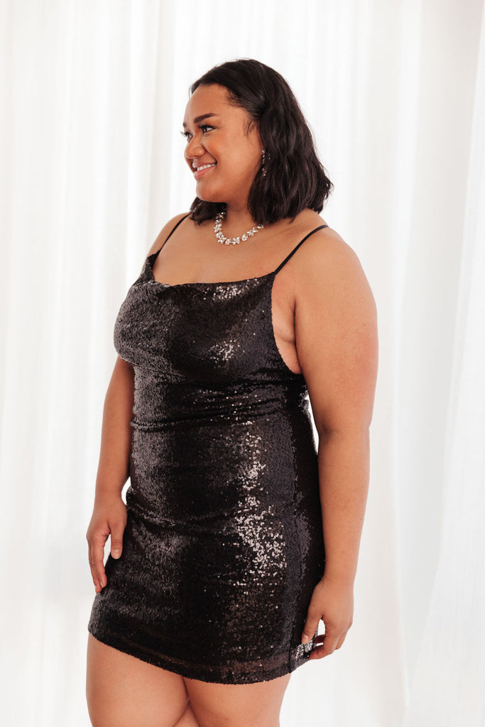 Shining in Sequins Dress in Black-Dresses- Simply Simpson's Boutique is a Women's Online Fashion Boutique Located in Jupiter, Florida