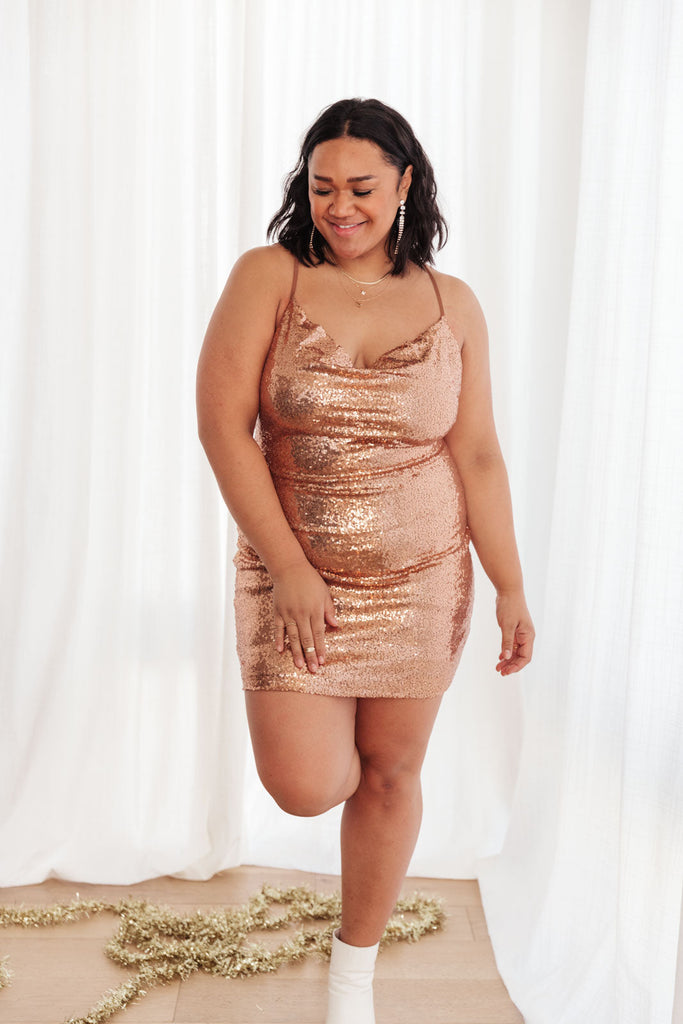 Shining in Sequins Dress in Gold-Dresses- Simply Simpson's Boutique is a Women's Online Fashion Boutique Located in Jupiter, Florida
