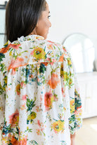 Spring Haiku Floral Blouse-Short Sleeves- Simply Simpson's Boutique is a Women's Online Fashion Boutique Located in Jupiter, Florida