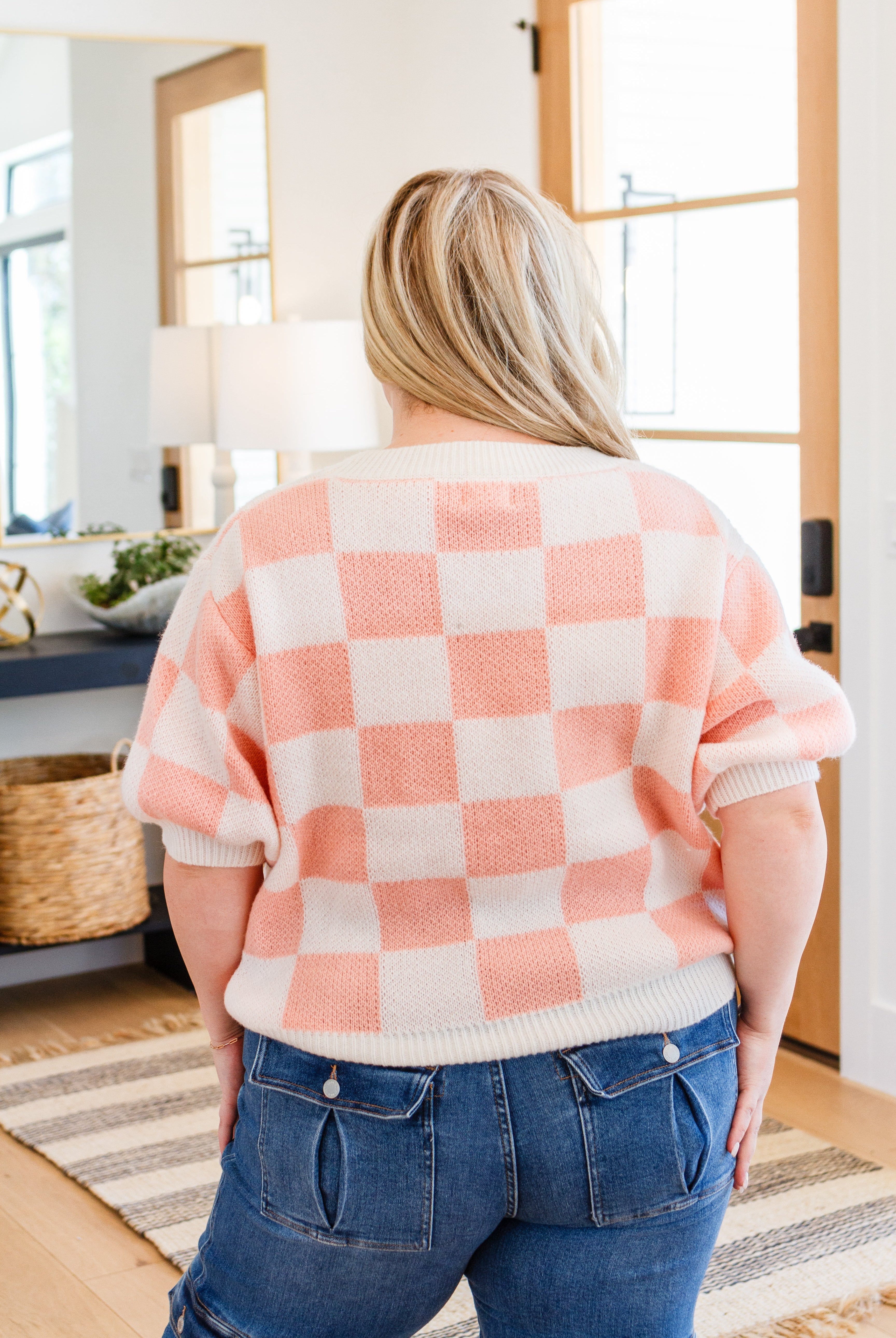 Start Me Up Checkered Sweater-Sweaters- Simply Simpson's Boutique is a Women's Online Fashion Boutique Located in Jupiter, Florida