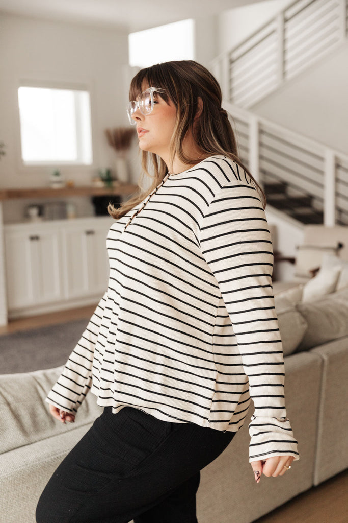 Stripe Right Top-Long Sleeves- Simply Simpson's Boutique is a Women's Online Fashion Boutique Located in Jupiter, Florida