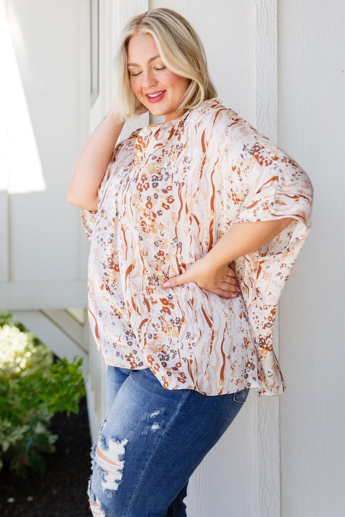 Take a Chance Mixed Print Top-Shirts & Tops- Simply Simpson's Boutique is a Women's Online Fashion Boutique Located in Jupiter, Florida