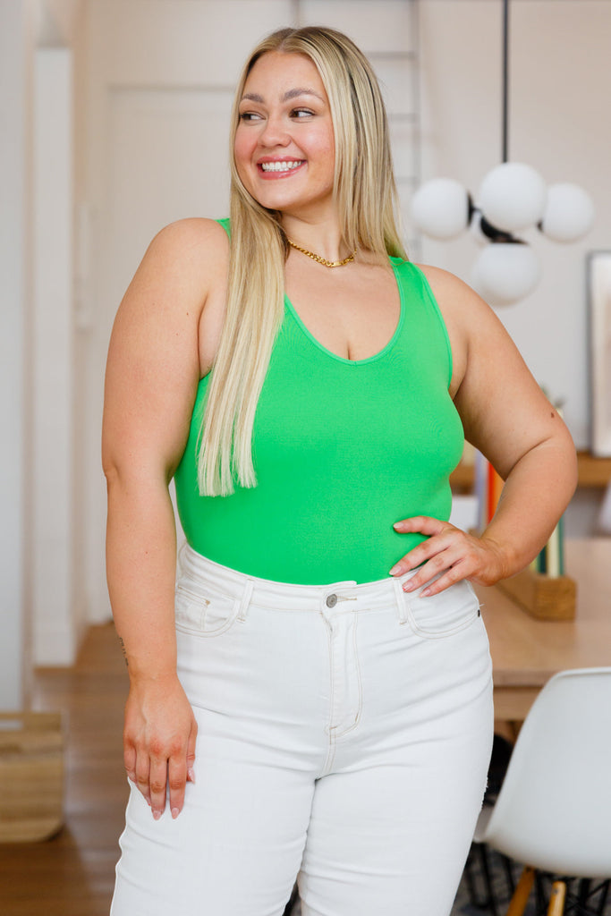 The Basics Bodysuit in Green-Bodysuits- Simply Simpson's Boutique is a Women's Online Fashion Boutique Located in Jupiter, Florida