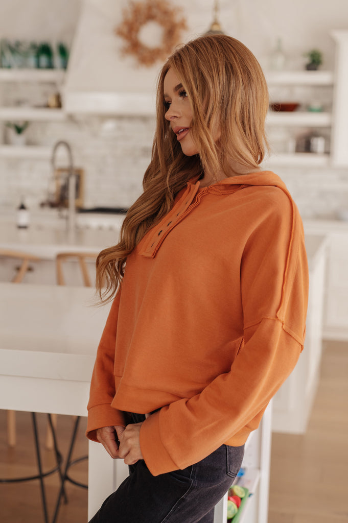 Throwback Heartthrob Hoodie in Orange-Shirts & Tops- Simply Simpson's Boutique is a Women's Online Fashion Boutique Located in Jupiter, Florida
