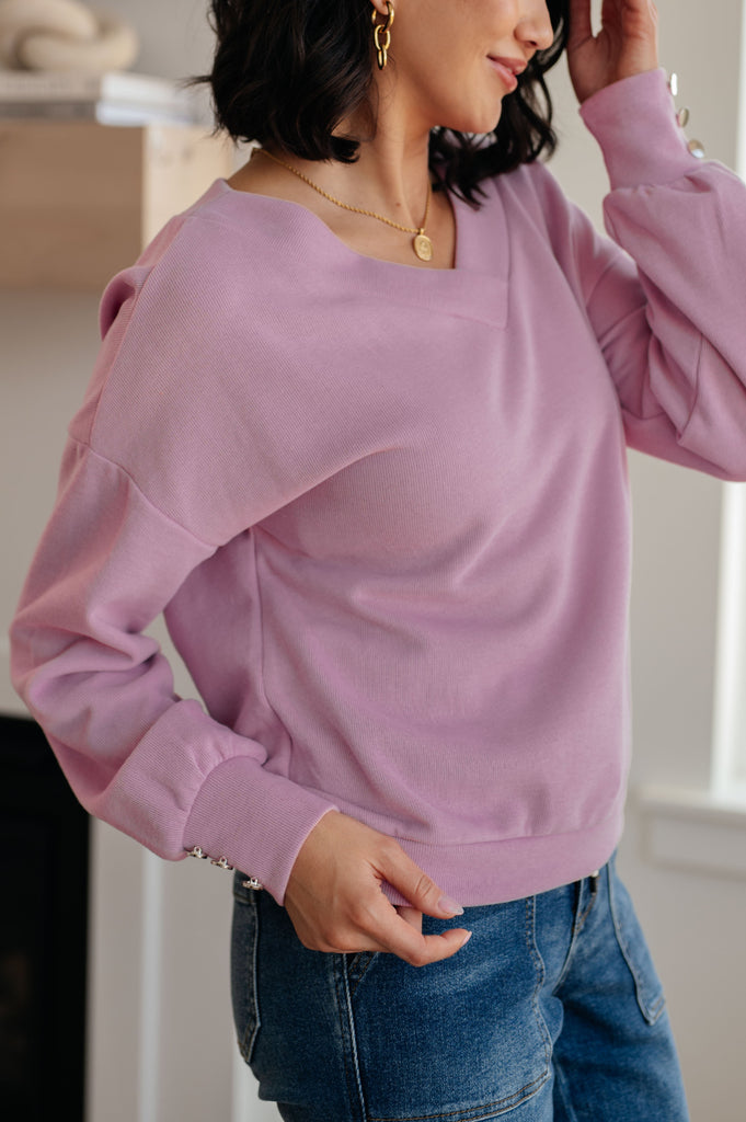 Totally Verified Long Sleeve V-Neck Top-Shirts & Tops- Simply Simpson's Boutique is a Women's Online Fashion Boutique Located in Jupiter, Florida