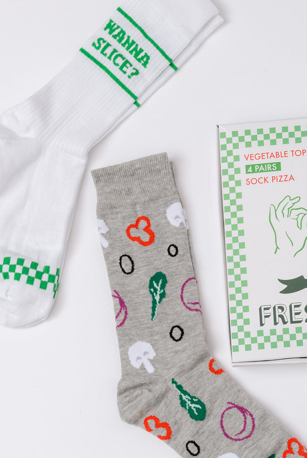 Veggie Pizza Sock Set-Accessories- Simply Simpson's Boutique is a Women's Online Fashion Boutique Located in Jupiter, Florida