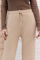 Wide Legged & Cozy Sweatpants in Sand-Pants- Simply Simpson's Boutique is a Women's Online Fashion Boutique Located in Jupiter, Florida
