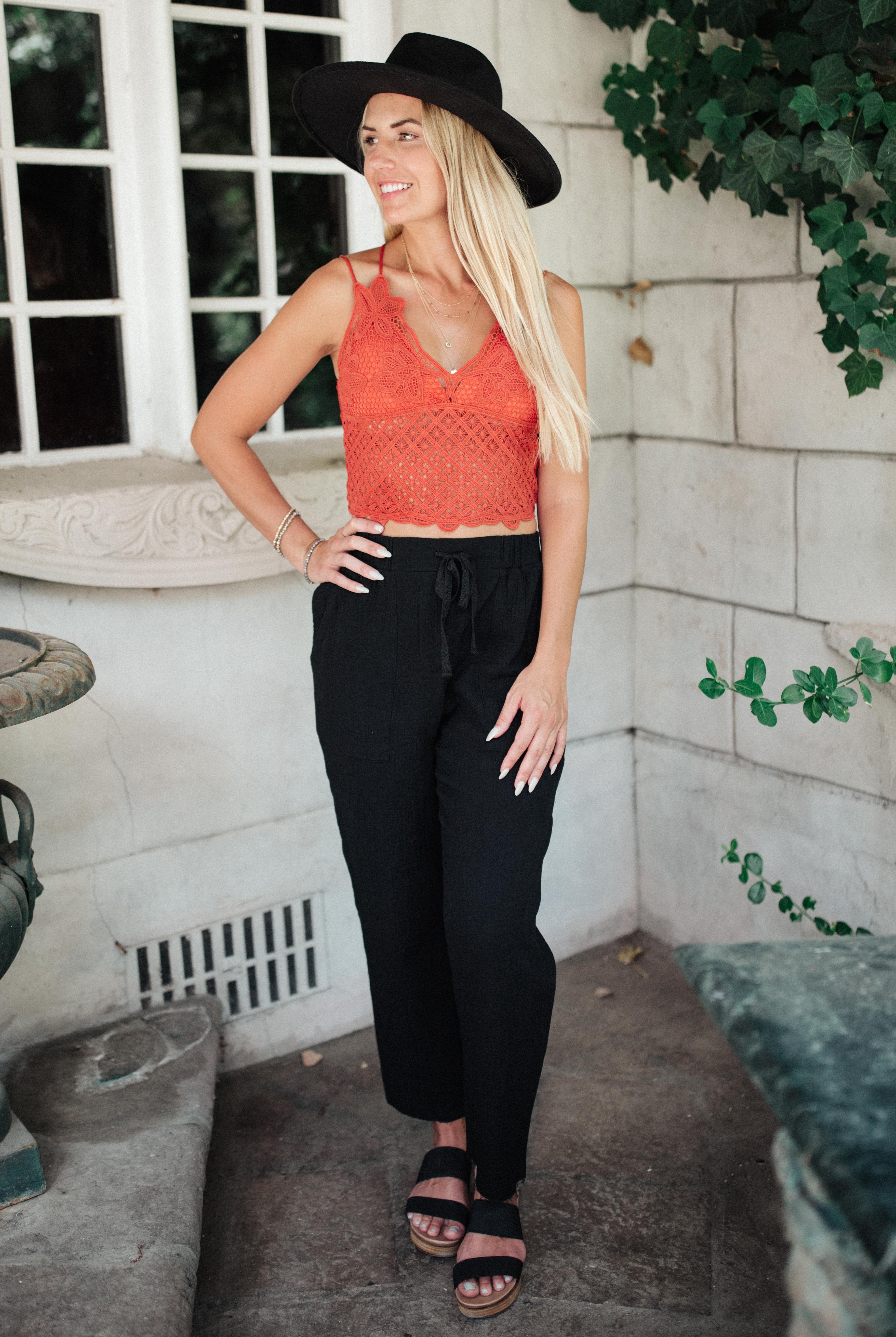 Wild And Free Crop Top in Rust-Short Sleeves- Simply Simpson's Boutique is a Women's Online Fashion Boutique Located in Jupiter, Florida