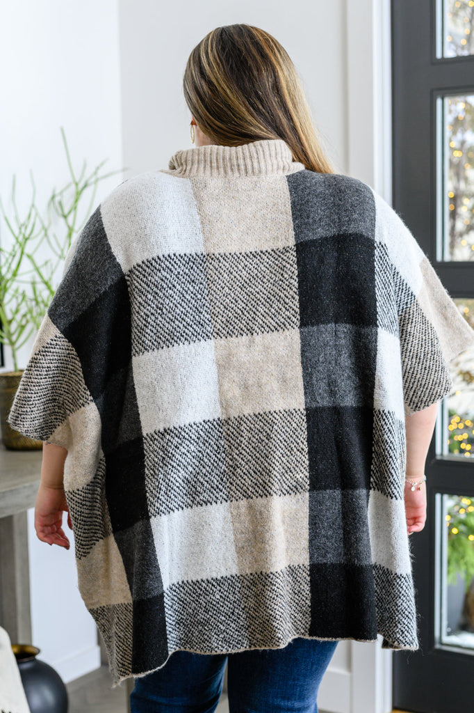 Your Next Favorite Roll Neck Sweater Poncho-Sweaters- Simply Simpson's Boutique is a Women's Online Fashion Boutique Located in Jupiter, Florida