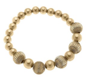 Gold Ball Stretch Bracelet-280 Jewelry- Simply Simpson's Boutique is a Women's Online Fashion Boutique Located in Jupiter, Florida